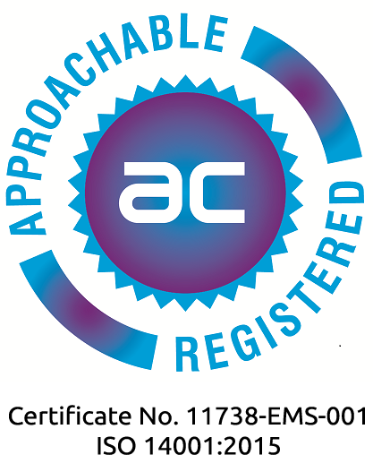 Approachable ISO 14001 certificate for Advanced Seals and Gaskets' Environmental Management System